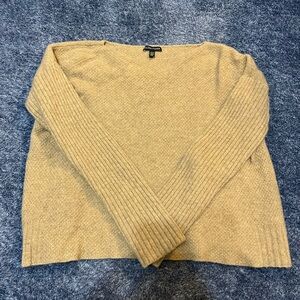 Eileen Fisher Light Tan Crew Neck Sweater